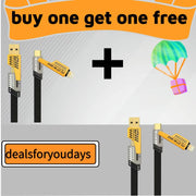 Buy 1 Get 3 Free-4-In-1 USB-C Cable, PD Fast Charging, Data Sync, USB-A, Type-C, Lightning, Aluminum, Compatible Charger Electronic Cellphone Smartphone