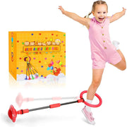Ankle Skip Ball for Kids - Foldable Flash Wheel Skip Ball, outside Game Toys for Kids & Adults