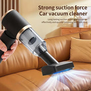 2025 Handheld Cordless Car Mini Vacuum Cleaner, 6000PA High Power, 5 in 1 Portable Vacuum Cleaner，Dust Suction, Dust Blowing, Inflation, Air Suction, Vacuuming，Compressed Air Duster-Reusable,Air Purifier, Pet Hair, Dust & Debris Cleaning,Cleaning Tool