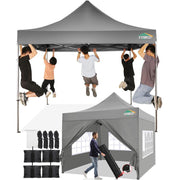 COBIZI 10X10 Pop up Canopy Tent with Sidewalls，Heavy Duty Commercial Canopy Tent