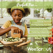 Weesprout Little Chef Kids Cooking & Baking Set, 14 Piece Cooking Set with Real Kitchen Tools & Kids Apron, Baking Gift for Girls, Boys & Junior Chefs