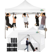 COBIZI 10X10 Pop up Canopy Tent with Sidewalls，Heavy Duty Commercial Canopy Tent