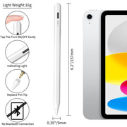 Stylus Pen for Ipad,Fast Charge,With Palm Rejection Tilt Sensitivity, Active Touch Screen Pencil Compatible with Ipad 6/7/8/9/10,Pro12.9&11",Air3/4/5,Mini5/6