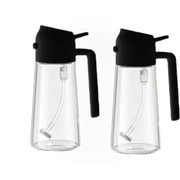 GJ 16Oz/470Ml Oil Dispenser Bottle for Kitchen - 2 in 1 Olive Oil Dispenser & Sprayer - Multicolor Kitchenware for Cooking, Salad, Barbecue Tools