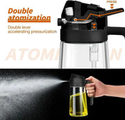 GJ 16Oz/470Ml Oil Dispenser Bottle for Kitchen - 2 in 1 Olive Oil Dispenser & Sprayer - Multicolor Kitchenware for Cooking, Salad, Barbecue Tools