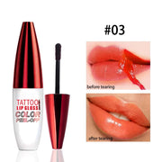 Tear off Glossy Lipstick, Natural Moisturizer , Not Easy to Peel Off, Non Stick to the Cup, Lightweight, Bright Valentine'S Day Color Hydrate Care Cosmetics