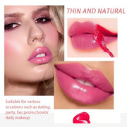 Tear off Glossy Lipstick, Natural Moisturizer , Not Easy to Peel Off, Non Stick to the Cup, Lightweight, Bright Valentine'S Day Color Hydrate Care Cosmetics