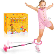 Ankle Skip Ball for Kids - Foldable Flash Wheel Skip Ball, outside Game Toys for Kids & Adults