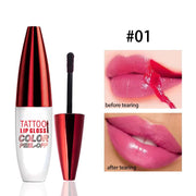 Tear off Glossy Lipstick, Natural Moisturizer , Not Easy to Peel Off, Non Stick to the Cup, Lightweight, Bright Valentine'S Day Color Hydrate Care Cosmetics
