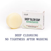 4 Pack Hongwei Sheep Tallow Soap; Natural Ingredients; Unclog Clogged Pores; Improve Acne Prone Skin; Brightens Skin Tone. Skincare Body Care Body Wash Cleansing Skin Repair Moisturize Comfort Cleanser Moisture Sensitive Moisturizer Hydrating
